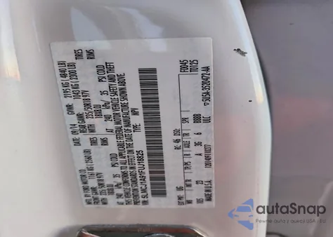 2015 Lincoln Mkc из США, поврежденный, VIN 5LMCJ1A91FUJ18825